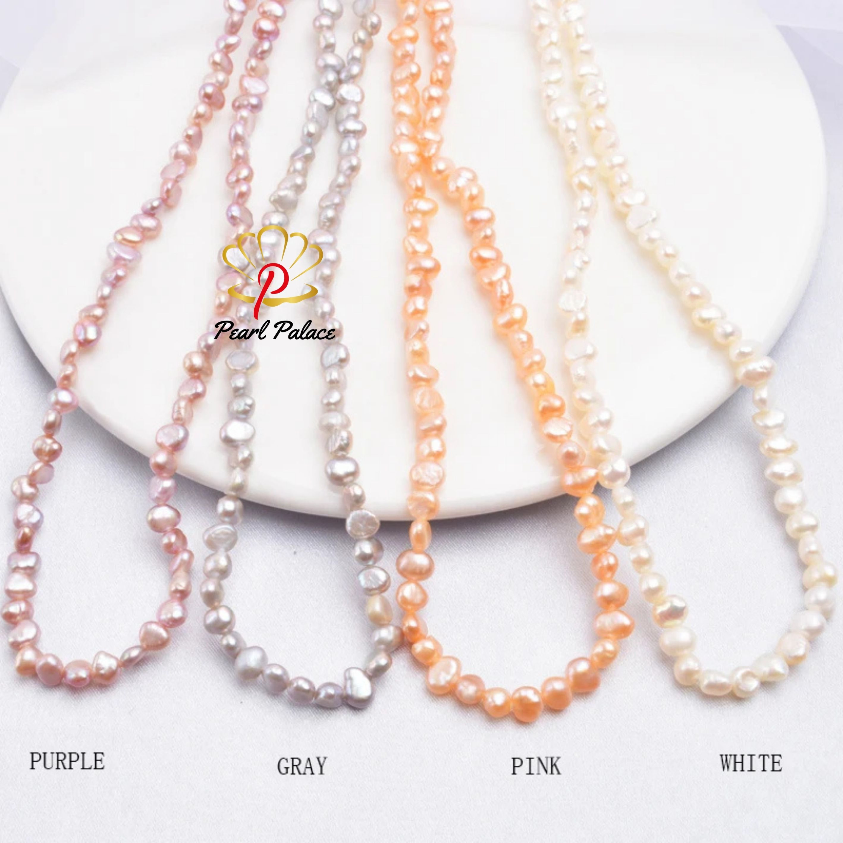 Natural Freshwater Pearl Choker Necklace Baroque Pearl Jewelry for Women Wedding 925 Silver Clasp Wholesale