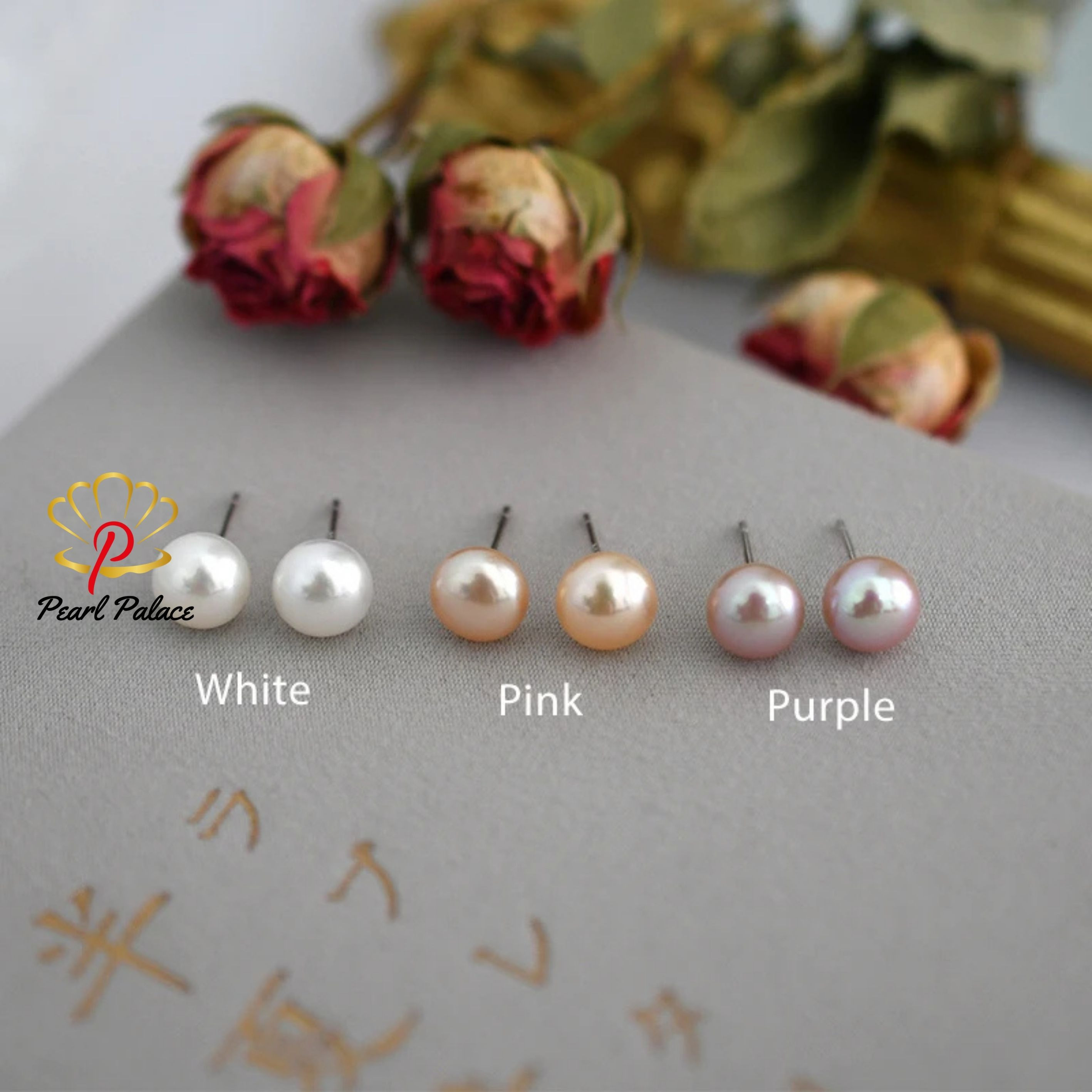Natural Freshwater Pearl Fashion Jewelry 925 Sterling Silver Small Earrings for Women