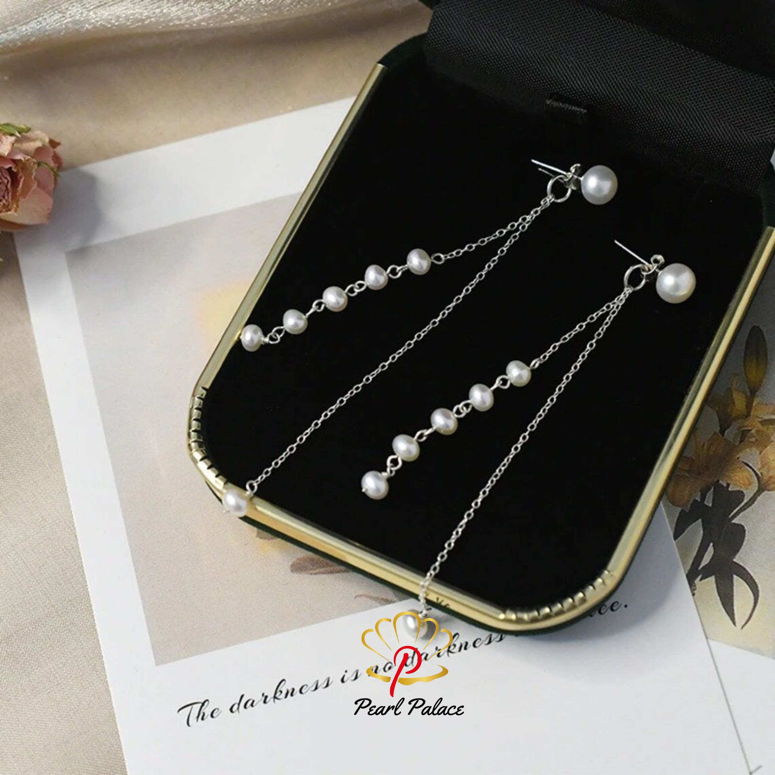 Freshwater Pearl Long Tassel Earrings