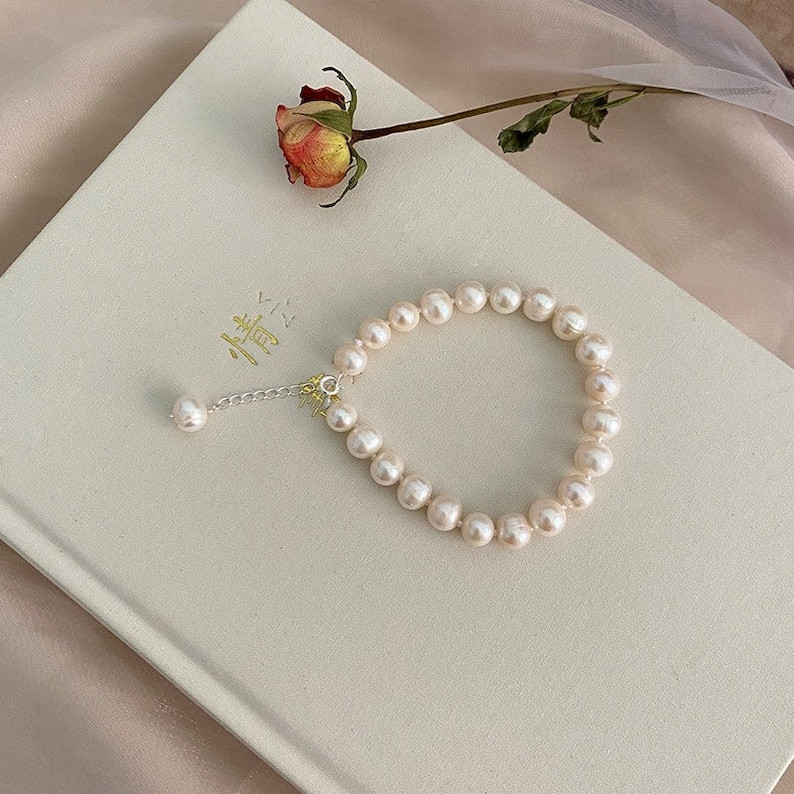 9mm Freshwater Pearl Bracelet, Pearl Bracelet