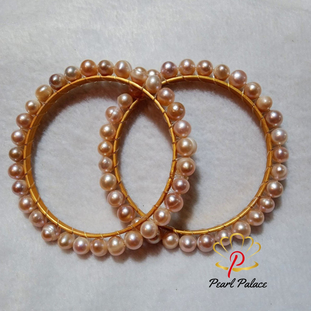 Fresh Water Pearl pink Color Fresh Water Pearl Churi