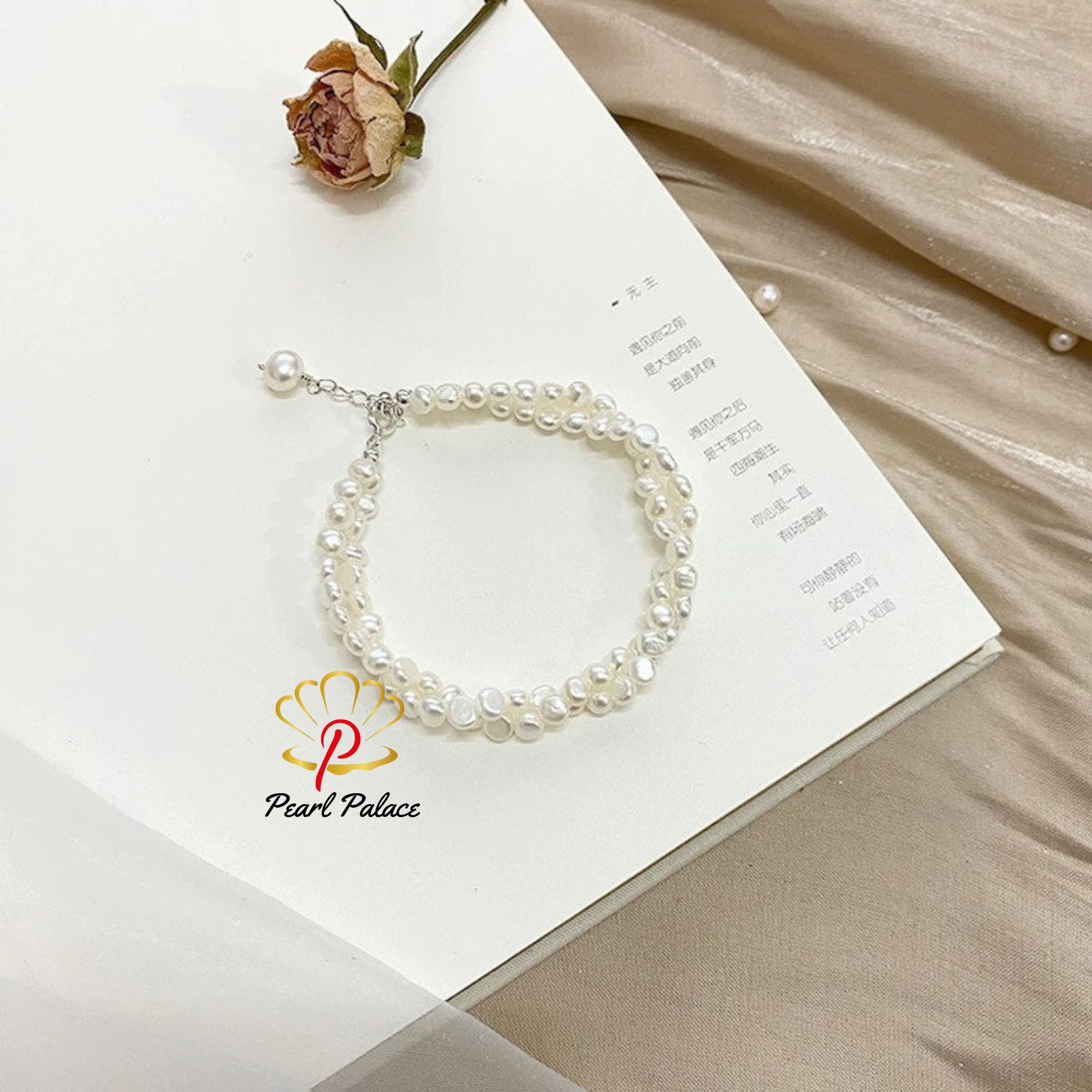 Double Layered Freshwater Pearl Bracelet